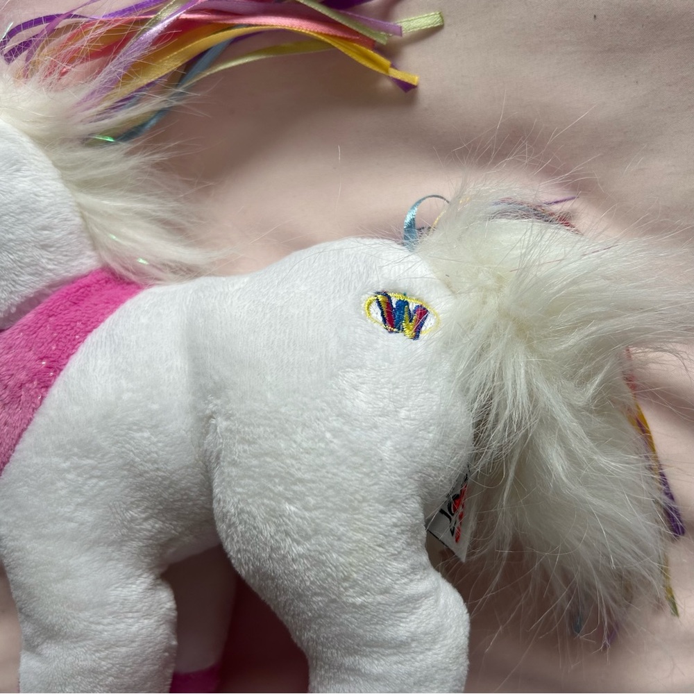 Webkinz Ribbon Unicorn Plush – HM461 (No Code) - Picture 3 of 7